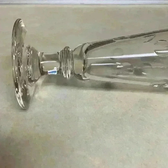 Vintage Set Of 2 Polka Dot Etched Pilsner/Beer Glassses - Picture 6 of 8